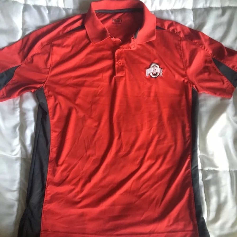 Ohio State Golf Polo. Large.  Ohio State Varsity